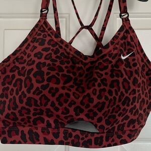 Nike leopard print sports bra